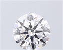 Lab Grown Diamond 1.02 Carats, Round with Ideal Cut, D Color, VVS2 Clarity and Certified by IGI