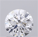 Lab Grown Diamond 0.85 Carats, Round with Ideal Cut, D Color, VVS2 Clarity and Certified by IGI