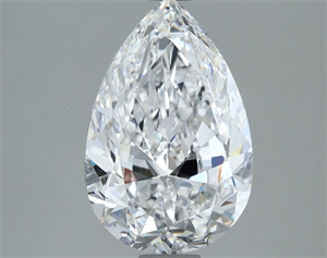 Picture of Natural Diamond 2.51 Carats, Pear with  Cut, D Color, VS1 Clarity and Certified by GIA