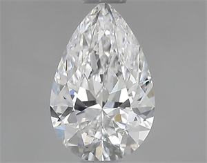 Picture of Natural Diamond 0.55 Carats, Pear with  Cut, E Color, VVS2 Clarity and Certified by GIA