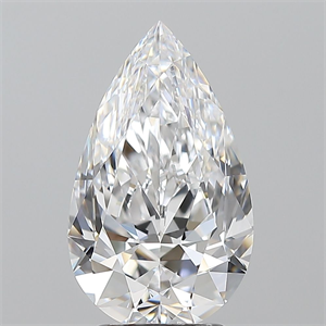 Picture of Natural Diamond 3.01 Carats, Pear with  Cut, D Color, VS1 Clarity and Certified by GIA