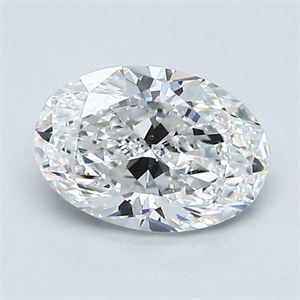 Picture of Natural Diamond 1.30 Carats, Oval with  Cut, G Color, VS2 Clarity and Certified by GIA