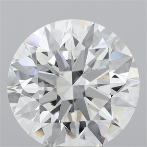 Picture of Lab Grown Diamond 5.07 Carats, Round with Ideal Cut, E Color, VS2 Clarity and Certified by IGI