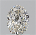 Natural Diamond 0.90 Carats, Oval with  Cut, I Color, VS1 Clarity and Certified by GIA