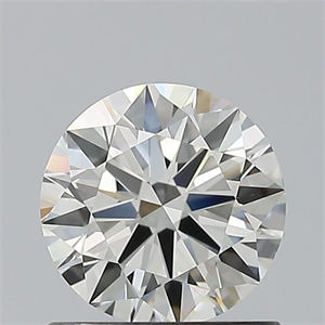 Picture of Natural Diamond 0.87 Carats, Round with Excellent Cut, H Color, VVS2 Clarity and Certified by IGI