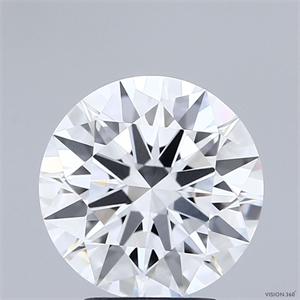 Picture of Lab Grown Diamond 3.04 Carats, Round with Ideal Cut, D Color, VVS1 Clarity and Certified by IGI