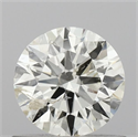 Natural Diamond 0.70 Carats, Round with Excellent Cut, K Color, I1 Clarity and Certified by IGI