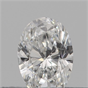 Natural Diamond 0.17 Carats, Oval with  Cut, E Color, SI1 Clarity and Certified by IGI