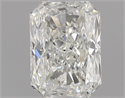 Natural Diamond 0.51 Carats, Radiant with  Cut, K Color, SI1 Clarity and Certified by GIA