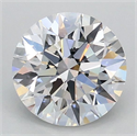Lab Grown Diamond 1.05 Carats, Round with Excellent Cut, D Color, VVS2 Clarity and Certified by IGI