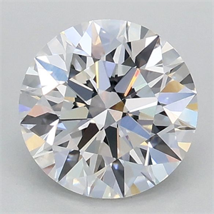Picture of Lab Grown Diamond 1.05 Carats, Round with Excellent Cut, D Color, VVS2 Clarity and Certified by IGI