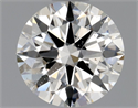 Natural Diamond 0.80 Carats, Round with Excellent Cut, H Color, SI2 Clarity and Certified by GIA