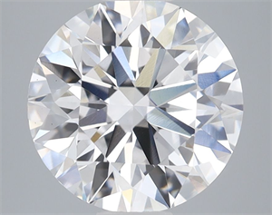 Picture of Lab Grown Diamond 3.55 Carats, Round with Ideal Cut, D Color, VS1 Clarity and Certified by IGI