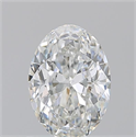 Natural Diamond 1.03 Carats, Oval with  Cut, G Color, IF Clarity and Certified by GIA