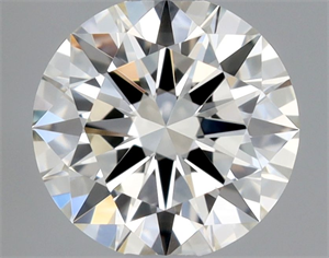 Foto Diamante Natural 0.41 quilates, Redondo , Color I, claridad IF y certificado GIA de