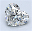 Natural Diamond 3.01 Carats, Heart with  Cut, I Color, SI2 Clarity and Certified by GIA