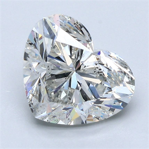 Picture of Natural Diamond 3.01 Carats, Heart with  Cut, I Color, SI2 Clarity and Certified by GIA