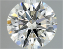 Natural Diamond 0.81 Carats, Round with Excellent Cut, J Color, SI1 Clarity and Certified by GIA