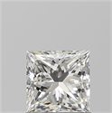 Natural Diamond 0.91 Carats, Princess with  Cut, I Color, VVS2 Clarity and Certified by GIA