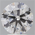 Lab Grown Diamond 3.50 Carats, Round with Ideal Cut, E Color, VS1 Clarity and Certified by IGI