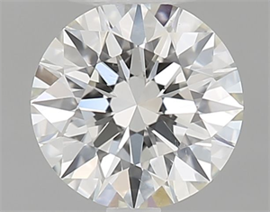 Picture of Natural Diamond 0.45 Carats, Round with Excellent Cut, I Color, VS2 Clarity and Certified by GIA
