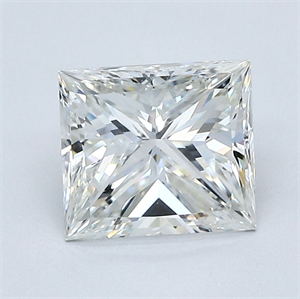 Picture of Natural Diamond 1.69 Carats, Princess with  Cut, H Color, VVS2 Clarity and Certified by GIA