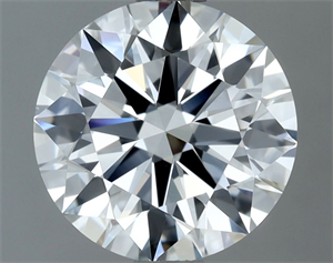 Picture of Natural Diamond 1.50 Carats, Round with Excellent Cut, F Color, VS2 Clarity and Certified by GIA