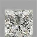 Natural Diamond 0.81 Carats, Princess with  Cut, K Color, SI1 Clarity and Certified by GIA