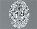 Natural Diamond 1.00 Carats, Oval with  Cut, F Color, VVS2 Clarity and Certified by GIA
