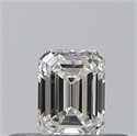 Natural Diamond 0.23 Carats, Emerald with  Cut, G Color, VVS2 Clarity and Certified by GIA