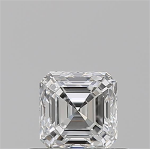 Picture of Natural Diamond 0.53 Carats, Asscher with  Cut, F Color, VVS2 Clarity and Certified by GIA