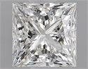 Natural Diamond 0.90 Carats, Princess with  Cut, K Color, SI1 Clarity and Certified by GIA