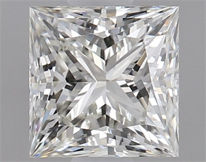 Picture of Natural Diamond 0.90 Carats, Princess with  Cut, K Color, SI1 Clarity and Certified by GIA