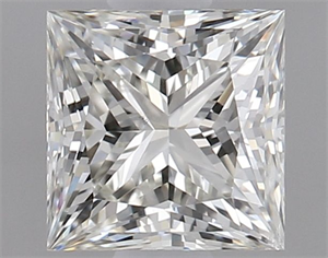 Picture of Natural Diamond 0.90 Carats, Princess with  Cut, K Color, SI1 Clarity and Certified by GIA
