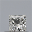 Natural Diamond 0.24 Carats, Princess with  Cut, F Color, VVS1 Clarity and Certified by GIA