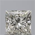 Natural Diamond 0.64 Carats, Princess with  Cut, H Color, IF Clarity and Certified by IGI