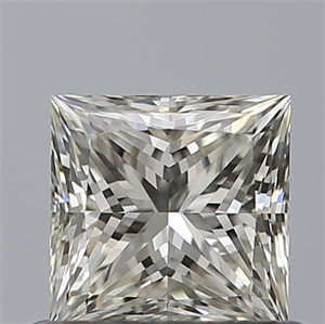 Picture of Natural Diamond 0.64 Carats, Princess with  Cut, H Color, IF Clarity and Certified by IGI