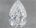 Diamante Natural 0.52 quilates, De pera , Color D, claridad SI2 y certificado GIA