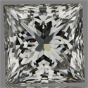 Natural Diamond 1.02 Carats, Princess with  Cut, G Color, SI2 Clarity and Certified by IGI