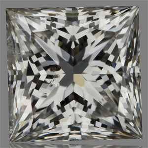 Picture of Natural Diamond 1.02 Carats, Princess with  Cut, G Color, SI2 Clarity and Certified by IGI