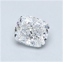 Natural Diamond 0.74 Carats, Cushion with  Cut, D Color, VS2 Clarity and Certified by GIA