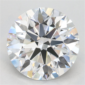 Picture of Lab Grown Diamond 3.69 Carats, Round with Excellent Cut, D Color, VVS1 Clarity and Certified by GIA