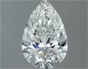 Natural Diamond 1.00 Carats, Pear with  Cut, G Color, VVS2 Clarity and Certified by IGI