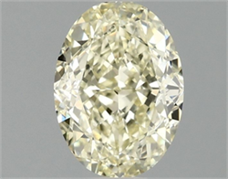 Picture of Lab Grown Diamond 1.57 Carats, Oval with  Cut, Fancy Intense Yellow Color, VVS2 Clarity and Certified by IGI