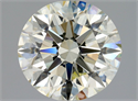 Natural Diamond 2.12 Carats, Round with Excellent Cut, M Color, VVS1 Clarity and Certified by HRD