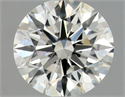 Natural Diamond 0.75 Carats, Round with Excellent Cut, J Color, VVS1 Clarity and Certified by GIA
