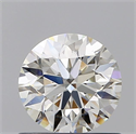 Natural Diamond 0.75 Carats, Round with Excellent Cut, K Color, VVS2 Clarity and Certified by GIA