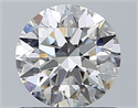 Natural Diamond 0.90 Carats, Round with Excellent Cut, H Color, VS2 Clarity and Certified by GIA