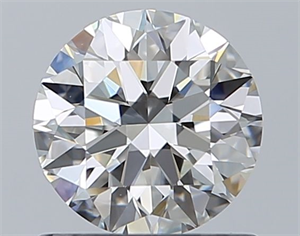 Picture of Natural Diamond 0.90 Carats, Round with Excellent Cut, H Color, VS2 Clarity and Certified by GIA