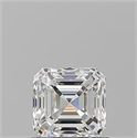 Natural Diamond 0.90 Carats, Asscher with  Cut, G Color, IF Clarity and Certified by GIA